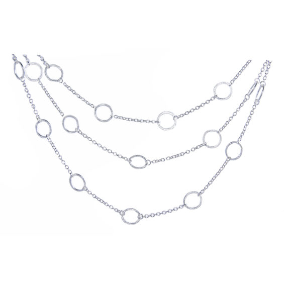 Three-Chain Necklace with Links