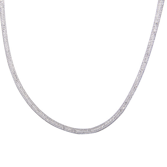 Flexible Stainless Steel Mesh Necklace 3mm
