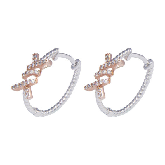 Silver Cubic  ZIrconia Earrings