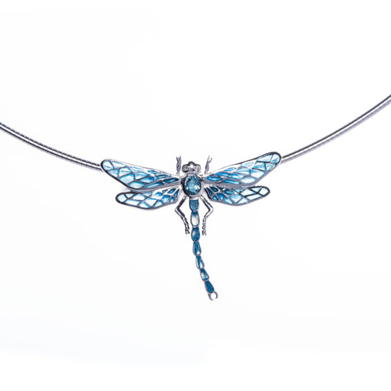 Blue Dragonfly Pendant