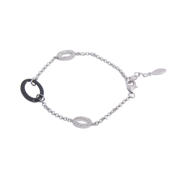 Black Ceramic Chain Bracelet