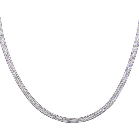 Flexible Stainless Steel Mesh Necklace 5mm