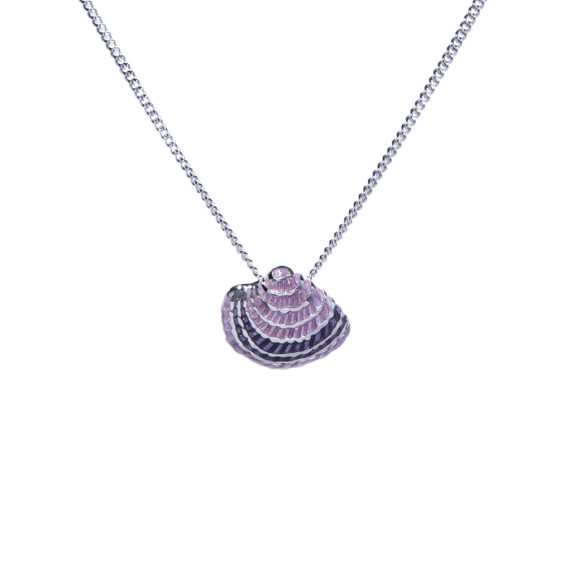 Lilac Seashell Pendant