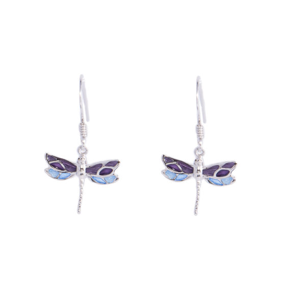 Two-Toned Dragonfly Earrings