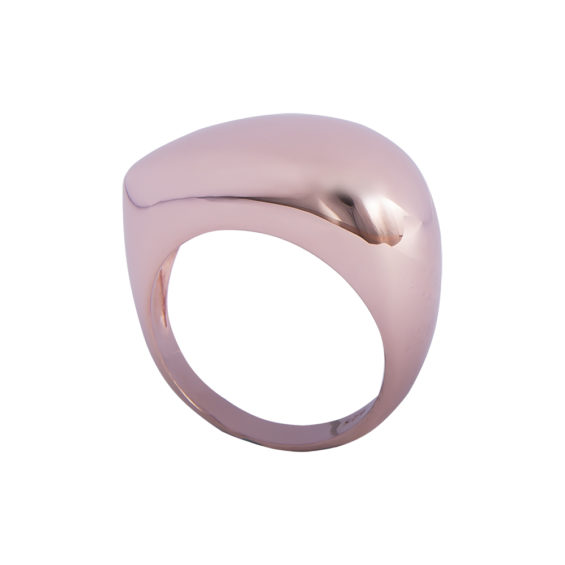 Contemporary Rose Gold Finish Ring
